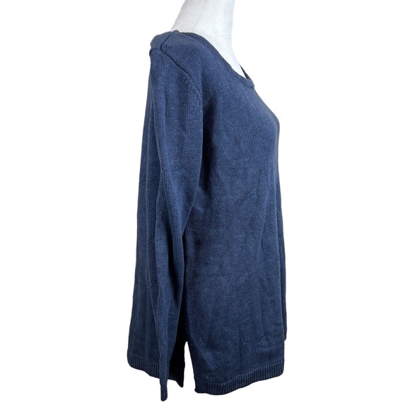 Karen Scott Sweater Women Medium Blue Preppy Casual Capsule - Picture 3 of 12